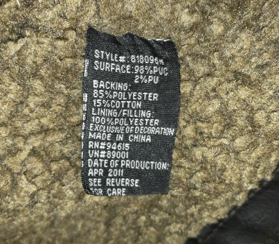 Fabric Care Label