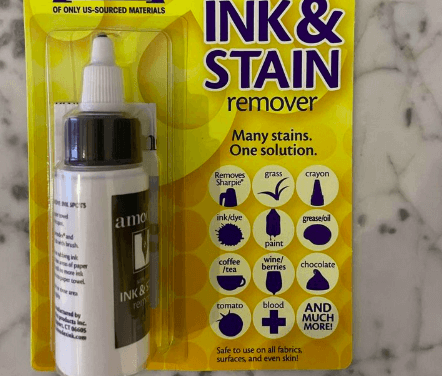 use stain remover to remove dye stain
