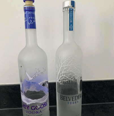 vodka bottles
