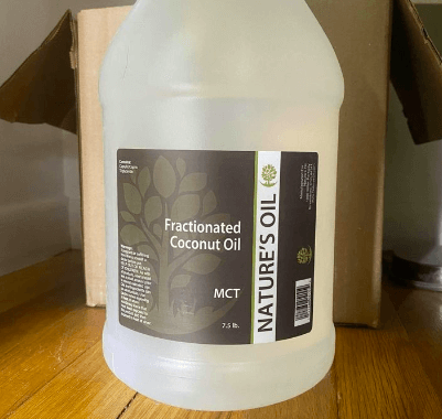 Fractionated mct coconut oil